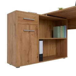 Eckschreibtisch ISOTTA Mit Regal In Wildeiche 10 Eckschreibtisch ISOTTA Mit Regal In Wildeiche -Berühmt Möbel 14728 4 N