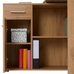 Eckschreibtisch ISOTTA Mit Regal In Wildeiche 11 Eckschreibtisch ISOTTA Mit Regal In Wildeiche -Berühmt Möbel 14728 5 N