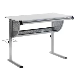 Kinderschreibtisch MADS, Höhenverstellbar In Weiß -Berühmt Möbel 1481 2 N1