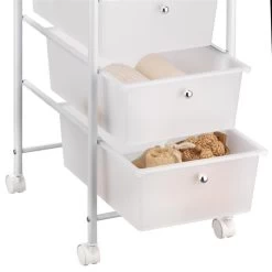 Rollcontainer GINA Mit 5 Schubladen In Weiß -Berühmt Möbel 16013 2 N1