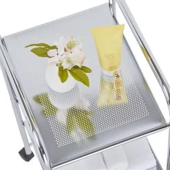 Rollcontainer GINA Mit 2 Schubladen In Weiß Transparent -Berühmt Möbel 16014 2 N1