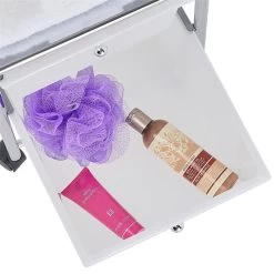 Rollcontainer GINA Mit 2 Schubladen In Weiß Transparent -Berühmt Möbel 16014 3 N1