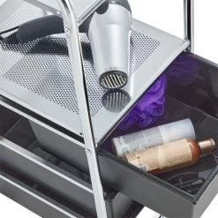 Rollcontainer GINA, 3 Schubladen & 2 Böden In Schwarz -Berühmt Möbel 16037 3