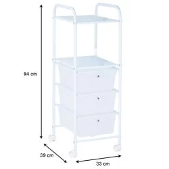 Rollcontainer GINA, 3 Schubladen Und 2 Böden In Weiß/transparent 11 Rollcontainer GINA, 3 Schubladen Und 2 Böden In Weiß/transparent -Berühmt Möbel 16039 5 N