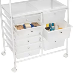 Badezimmerwagen MARITA Friseurwagen Mit 9 Schubladen, Weiß/weiß -Berühmt Möbel 16044 3