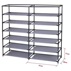 Stoffregal Schuhregal VIOLA, 12 Böden 8 Stoffregal Schuhregal VIOLA, 12 Böden -Berühmt Möbel 16115 2 N1