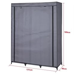 Stoffkleiderschrank STEVEN, 1 Kleiderstange, 9 Regale 8 Stoffkleiderschrank STEVEN, 1 Kleiderstange, 9 Regale -Berühmt Möbel 16130 2