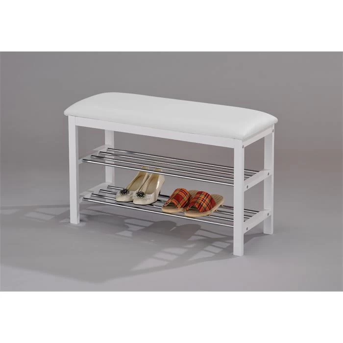 Sitzbank SANA Mit Schuhregal In Weiß 1 Sitzbank SANA Mit Schuhregal In Weiß