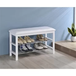 Sitzbank SANA Mit Schuhregal In Weiß 5 Sitzbank SANA Mit Schuhregal In Weiß -Berühmt Möbel 18251 1