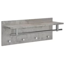 Wandgarderobe ULF In Betonoptik / Chrom 5 Wandgarderobe ULF In Betonoptik / Chrom -Berühmt Möbel 18283 2