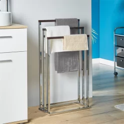 Handtuchhalter EDOARDO Mit 3 Handtuchstangen In Nussbaum -Berühmt Möbel 18350 A0 N1