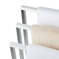 Handtuchhalter EDOARDO Mit 3 Handtuchstangen In Weiß -Berühmt Möbel 18351 2