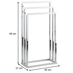 Handtuchhalter EDOARDO Mit 3 Handtuchstangen In Weiß -Berühmt Möbel 18351 4