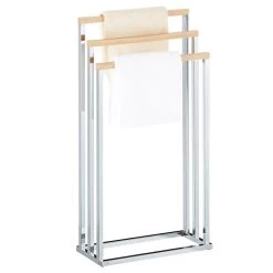 Handtuchhalter EDOARDO Mit 3 Handtuchstangen In Natur