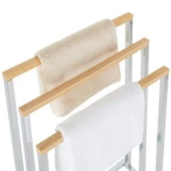 Handtuchhalter EDOARDO Mit 3 Handtuchstangen In Natur -Berühmt Möbel 18353 3