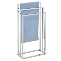 Handtuchhalter KUNO Verchromt Mit 3 Handtuchstangen