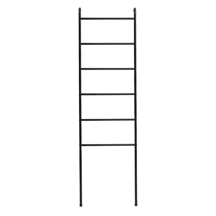 Leiterregal MORBIO Mit 6 Stangen In Schwarz 2 Leiterregal MORBIO Mit 6 Stangen In Schwarz – Bild 2