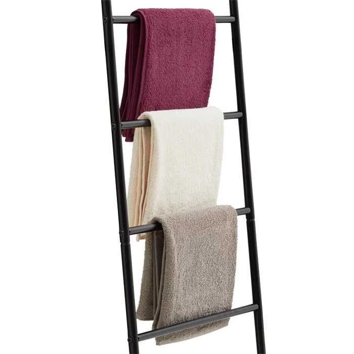 Leiterregal MORBIO Mit 6 Stangen In Schwarz 4 Leiterregal MORBIO Mit 6 Stangen In Schwarz – Bild 4