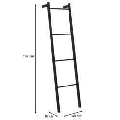 Handtuchhalter BERTOLA Aus Metall In Schwarz -Berühmt Möbel 18378 5