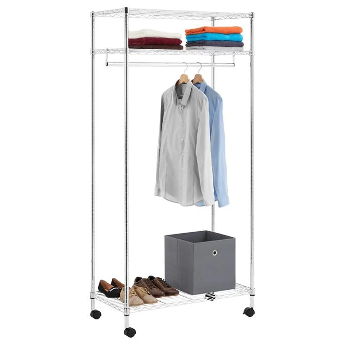 Garderobenwagen BRINDISI Mit 3 Ablagen 1 Garderobenwagen BRINDISI Mit 3 Ablagen