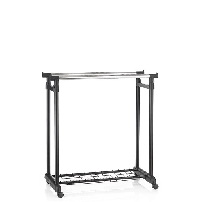 Garderobenwagen GROSSO, Höhenverstellbar Schwarz 5 Garderobenwagen GROSSO, Höhenverstellbar Schwarz – Bild 5