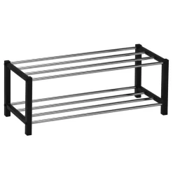 Schuhregal DUBLIN Mit 2 Böden, Schwarz 5 Schuhregal DUBLIN Mit 2 Böden, Schwarz -Berühmt Möbel 18461 2