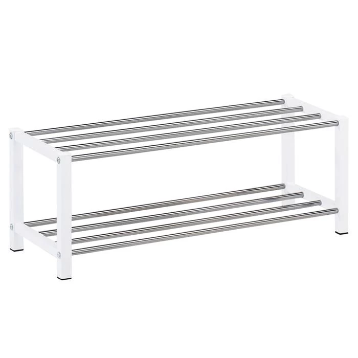 Schuhregal DUBLIN Mit 2 Böden, Weiß 3 Schuhregal DUBLIN Mit 2 Böden, Weiß – Bild 3