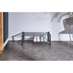 Schuhregal DUBLIN Mit 2 Böden In Grau -Berühmt Möbel 18463 A1