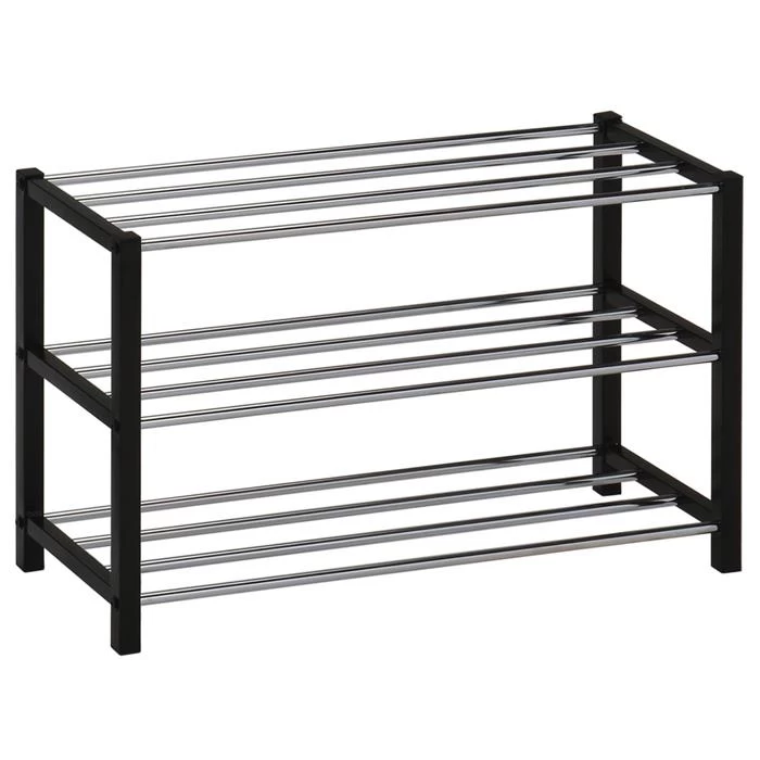 Schuhregal DUBLIN Mit 3 Böden In Schwarz 3 Schuhregal DUBLIN Mit 3 Böden In Schwarz – Bild 3