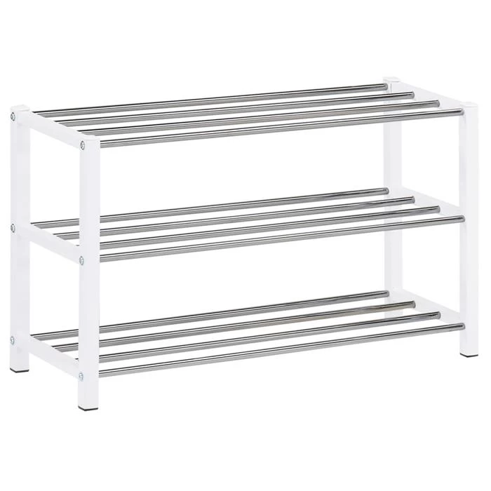 Schuhregal DUBLIN Mit 3 Böden In Weiß 3 Schuhregal DUBLIN Mit 3 Böden In Weiß – Bild 3