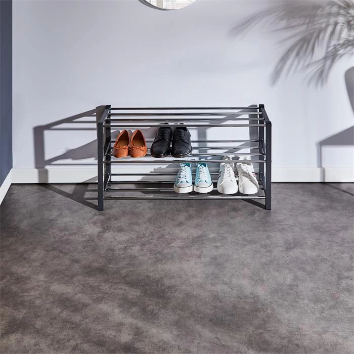 Schuhregal DUBLIN Mit 3 Böden In Grau 5 Schuhregal DUBLIN Mit 3 Böden In Grau – Bild 5