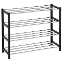 Schuhregal DUBLIN Mit 4 Böden In Schwarz 5 Schuhregal DUBLIN Mit 4 Böden In Schwarz -Berühmt Möbel 18467 2 N1