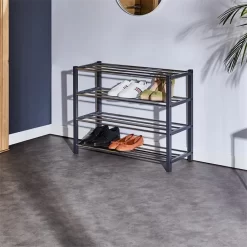 Schuhregal DUBLIN Mit 4 Böden In Grau -Berühmt Möbel 18469 A0 N1