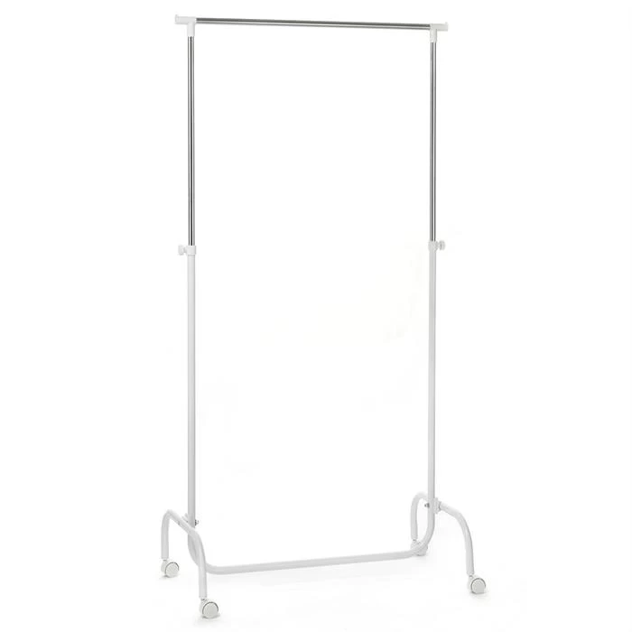 Garderobenwagen TIGER, Höhenverstellbar Weiß 2 Garderobenwagen TIGER, Höhenverstellbar Weiß – Bild 2