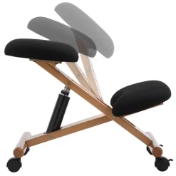 Kniehocker VILLACH Höhenverstellbar, Ergonomisch In Schwarz -Berühmt Möbel 18805 5