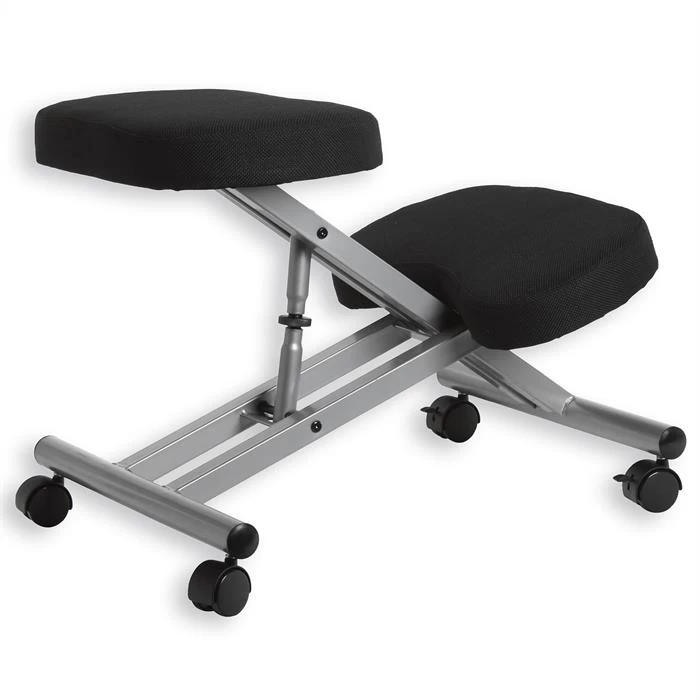 Kniehocker Kniestuhl ROBERT In Schwarz/alufarben 3 Kniehocker Kniestuhl ROBERT In Schwarz/alufarben – Bild 3