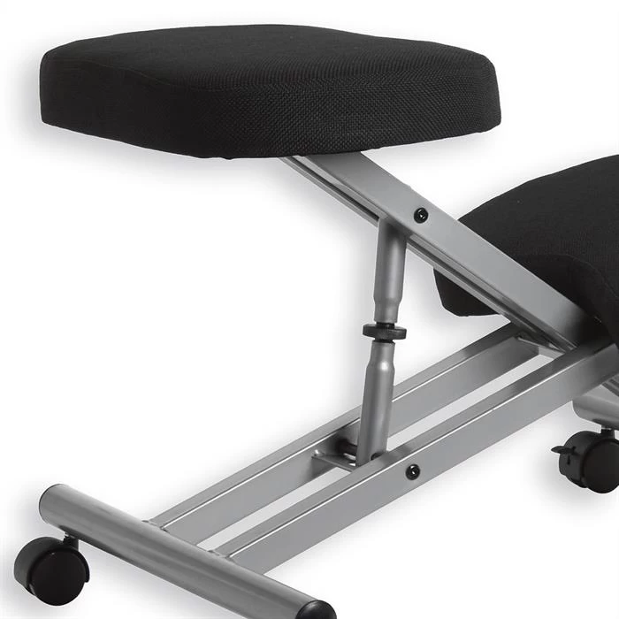 Kniehocker Kniestuhl ROBERT In Schwarz/alufarben 4 Kniehocker Kniestuhl ROBERT In Schwarz/alufarben – Bild 4