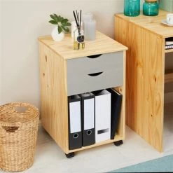 Rollcontainer KANO Mit 2 Schubladen Und 1 Ablagefach In Natur/grau 9 Rollcontainer KANO Mit 2 Schubladen Und 1 Ablagefach In Natur/grau -Berühmt Möbel 2113 AC3