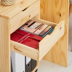 Rollcontainer KANO Mit 2 Schubladen Und 1 Ablagefach In Natur -Berühmt Möbel 2115 AC5