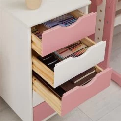 Rollcontainer LAGOS Mit 5 Schubladen In Weiß/rosa -Berühmt Möbel 2118 AC4