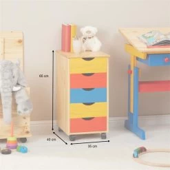 Rollcontainer LAGOS Mit 5 Schubladen Bunt -Berühmt Möbel 2121 AC8