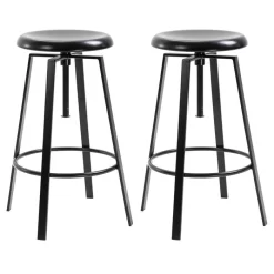 Barhocker BATILDA Im 2er Set In Schwarz