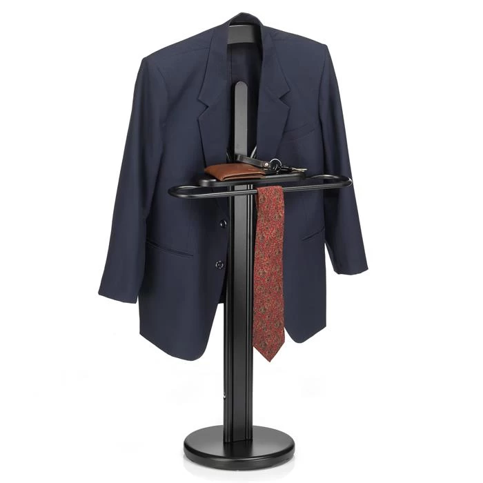 Herrendiener MATTEO Mit Ablage Und Bügelteil, In Schwarz 2 Herrendiener MATTEO Mit Ablage Und Bügelteil, In Schwarz – Bild 2