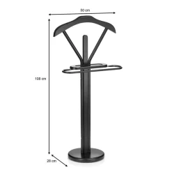 Herrendiener MATTEO Mit Ablage Und Bügelteil, In Schwarz 5 Herrendiener MATTEO Mit Ablage Und Bügelteil, In Schwarz -Berühmt Möbel 30556 2