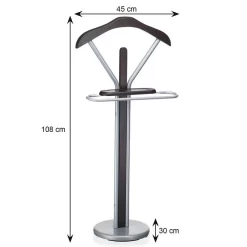 Herrendiener FABIO In Braun/alufarben 7 Herrendiener FABIO In Braun/alufarben -Berühmt Möbel 3055 3