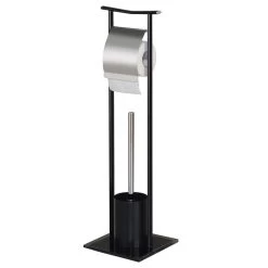 Toilettenpapierhalter ONA In Schwarz, Freistehend