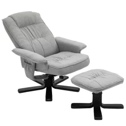 Relaxsessel CHARLY Mit Hocker Und Stoffbezug Grau/schwarz 9 Relaxsessel CHARLY Mit Hocker Und Stoffbezug Grau/schwarz -Berühmt Möbel 31092 3 N1