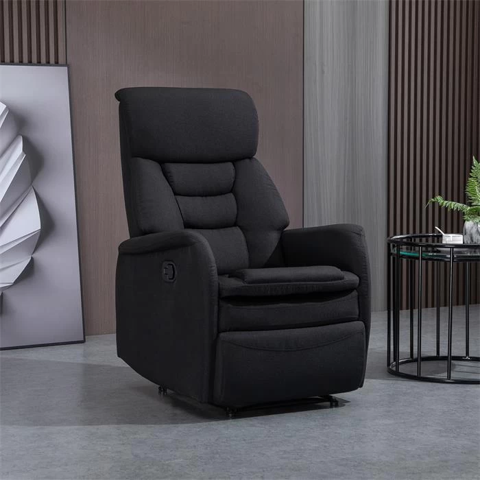 Fernsehsessel RELAJO Mit Stoffbezug In Schwarz 2 Fernsehsessel RELAJO Mit Stoffbezug In Schwarz – Bild 2