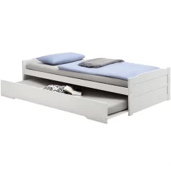 Ausziehbett LORENA 90x200 Cm, Kiefer In Weiß