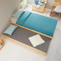 Ausziehbett LORENA 90x190 Cm, Kiefer In Natur/weiß -Berühmt Möbel 5089 AC3